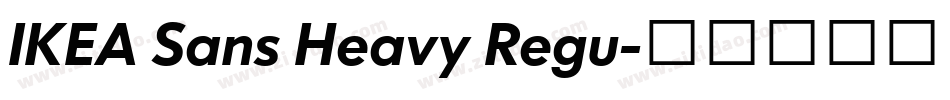 IKEA Sans Heavy Regu字体转换